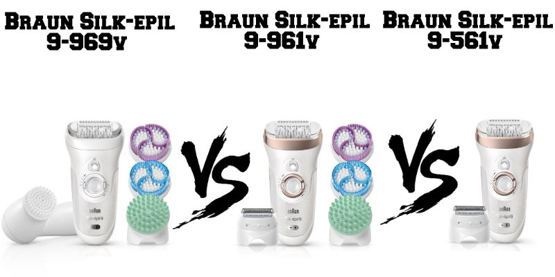 Confronto Braun Silk-èpil 9 9-969v, 9-961v e 9-561v