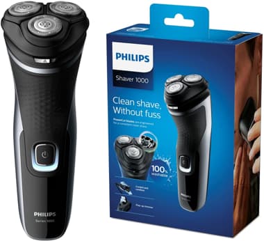Philips Shaver series 1000 - Rasoio elettrico, Modello S1332/41, essenziale e per rasature veloci e senza impegno